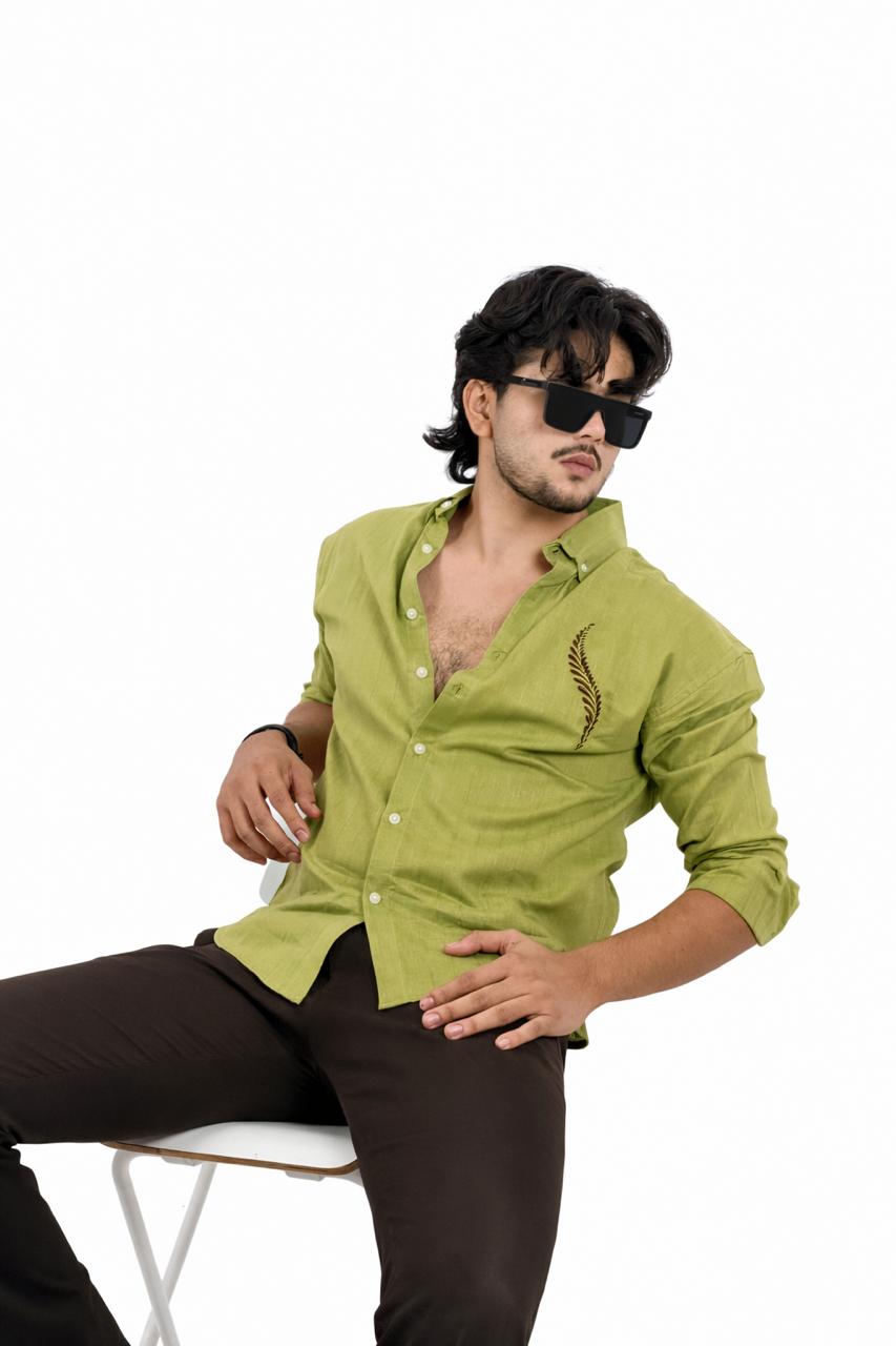 Premium Imported Linen shirt With Embroidery