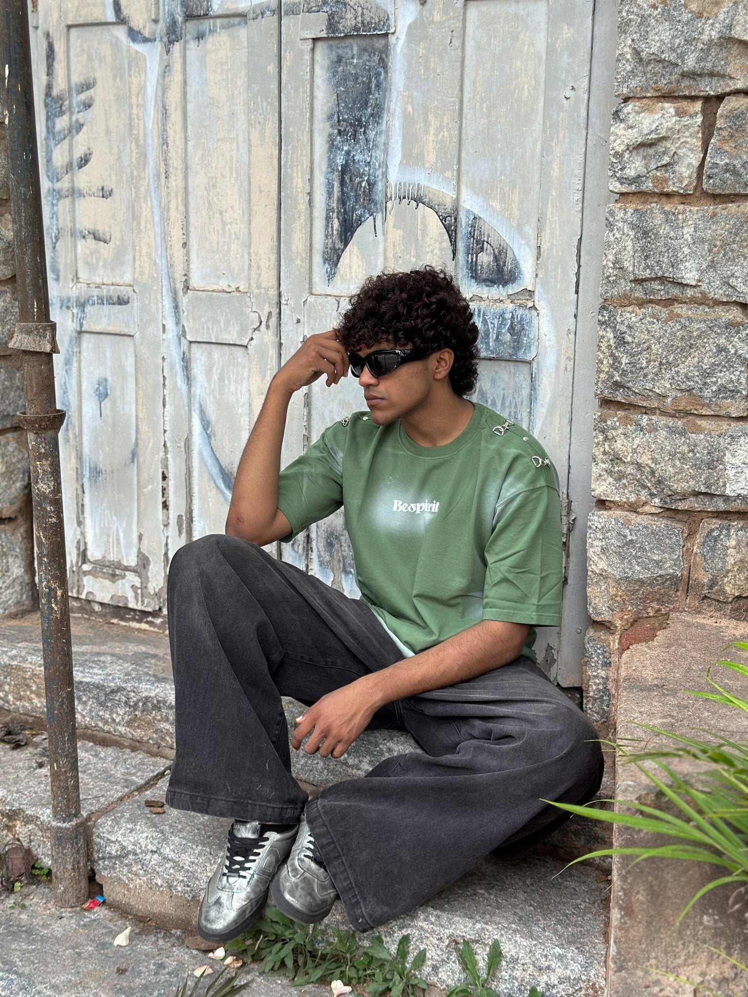 Five Sleeve Washed T Shirt Fab Loopknit - My Store