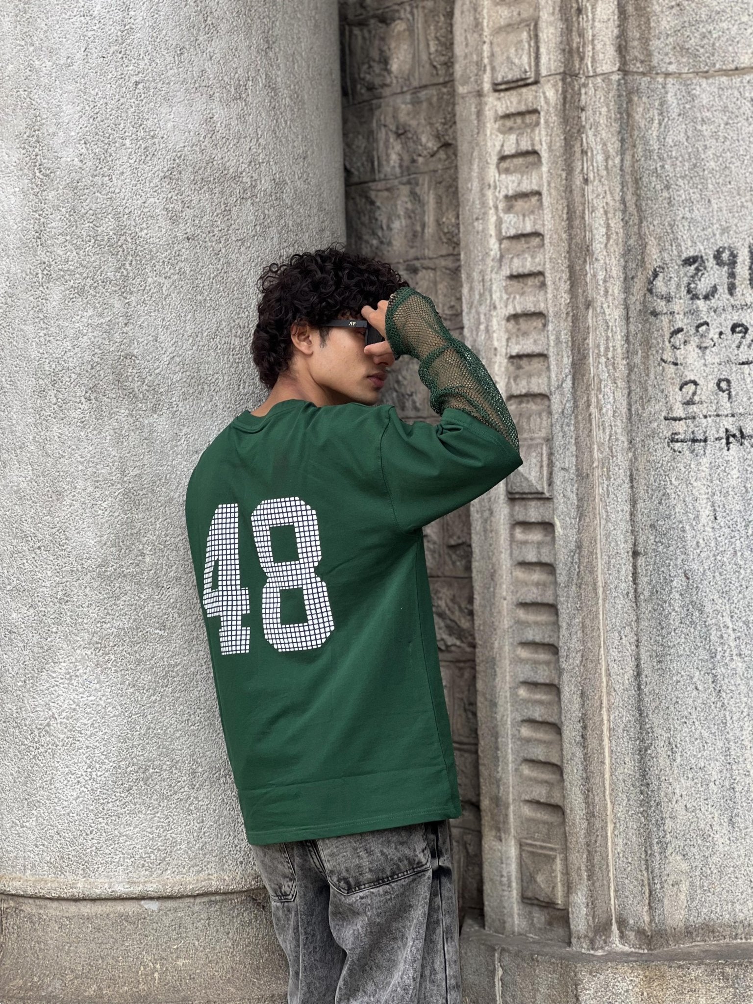 Full sleeve t shirt with puff print - My Store