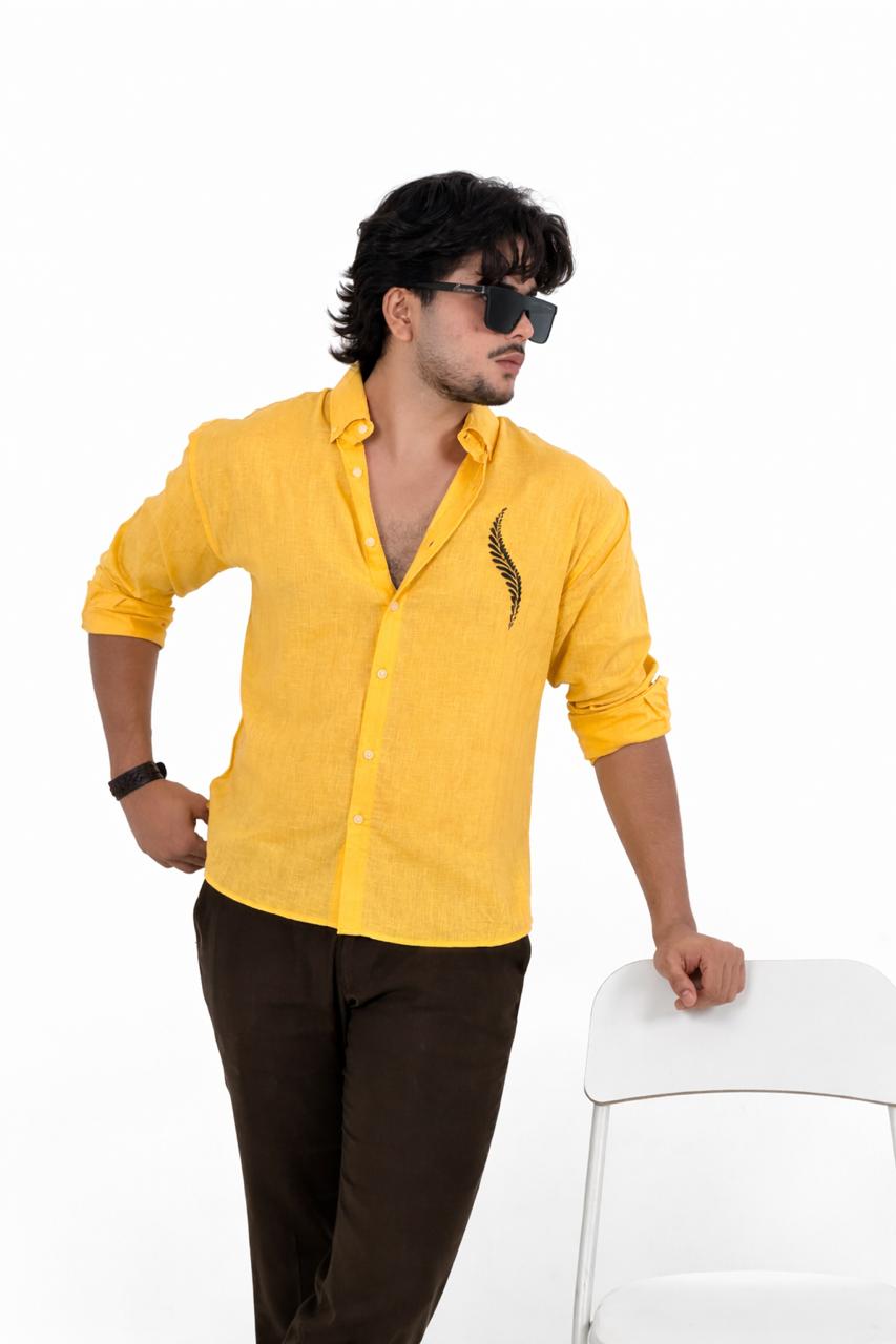 Premium Imported Linen shirt With Embroidery