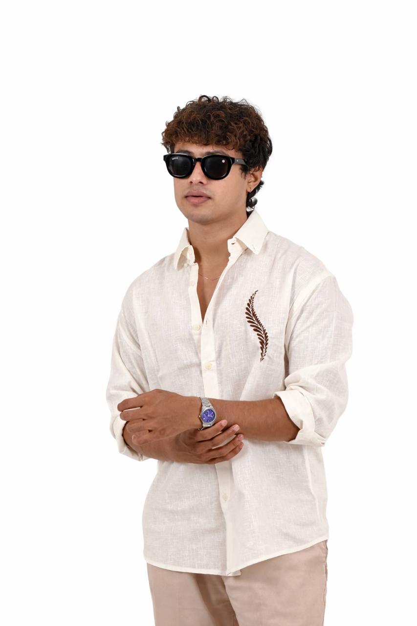 Premium Imported Linen shirt With Embroidery