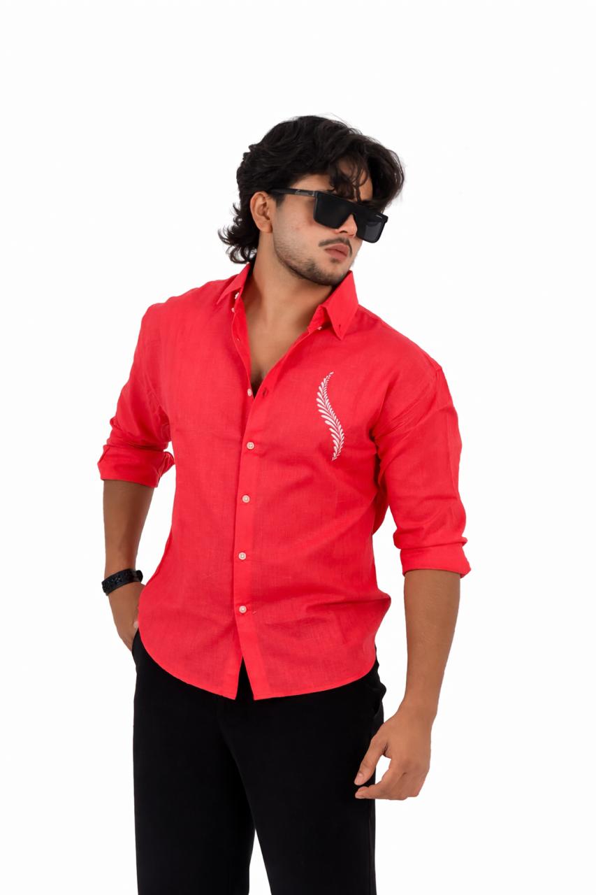 Premium Imported Linen shirt With Embroidery