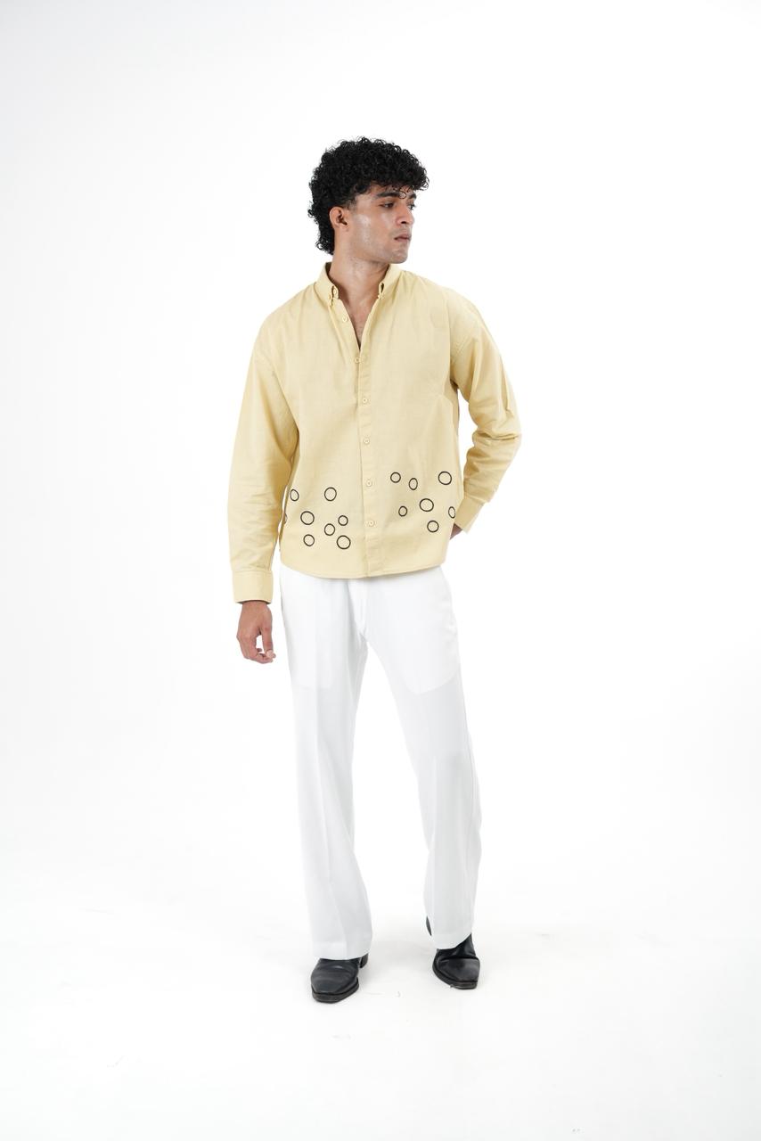 Linen embroidery shirt