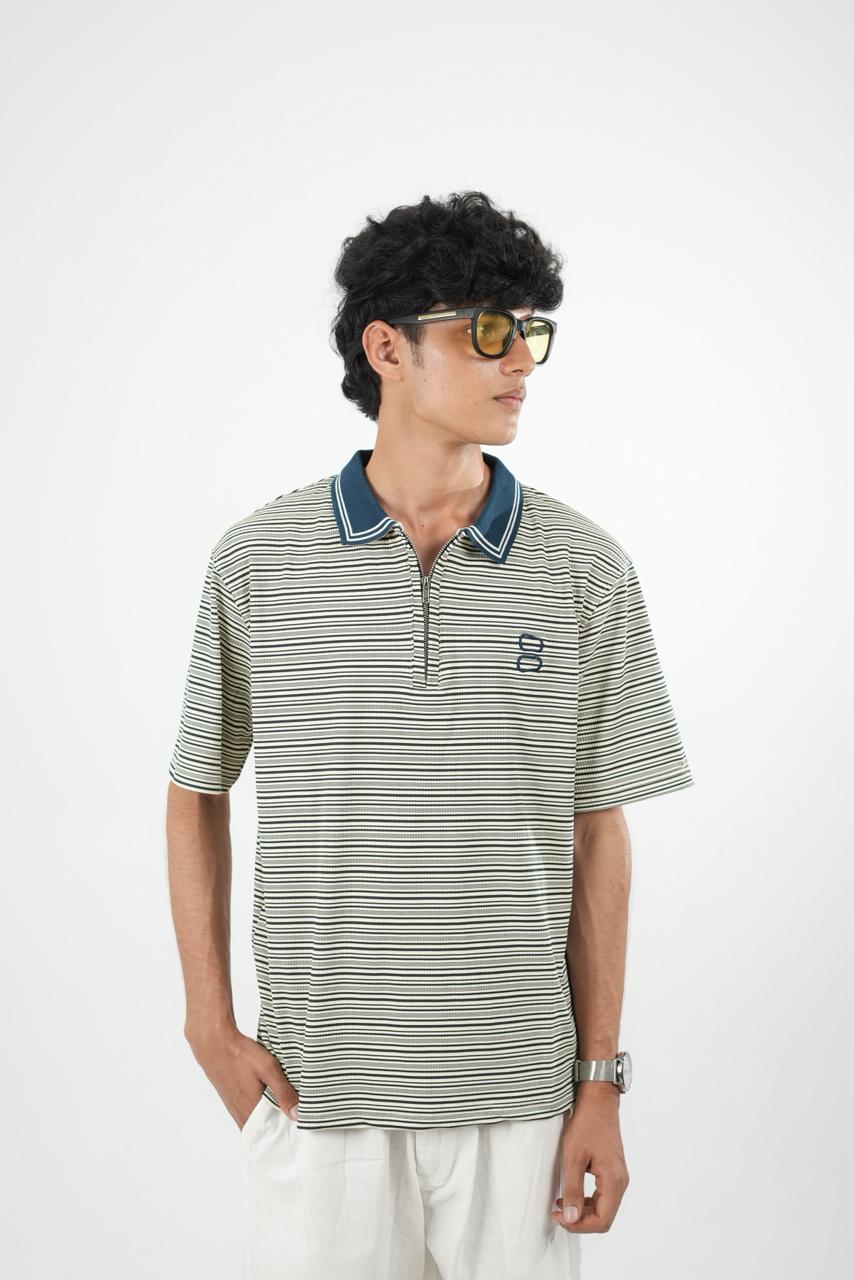 IMP COLLAR STRIPES OVERSIZED